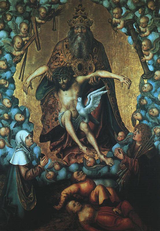 Lucas  Cranach The Trinity china oil painting image